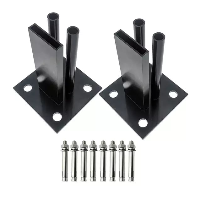 Base de hierro con tornillos broca de anclaje para Cerco Inglés WPC